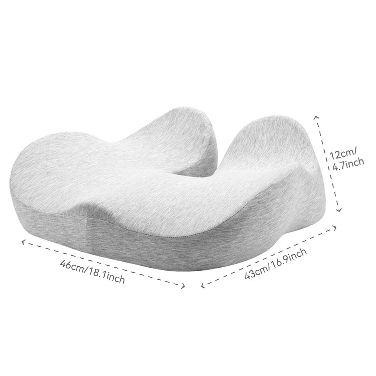 Coussin d'assise ergonomique à mémoire de forme – blanc