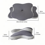 Oreiller ergonomique fleur à mémoire de forme – gris