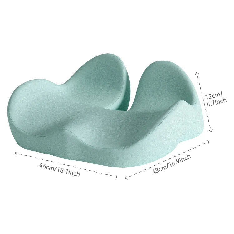 Coussin d'assise ergonomique à mémoire de forme – vert