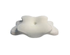Oreiller ergonomique fleur à mémoire de forme – blanc