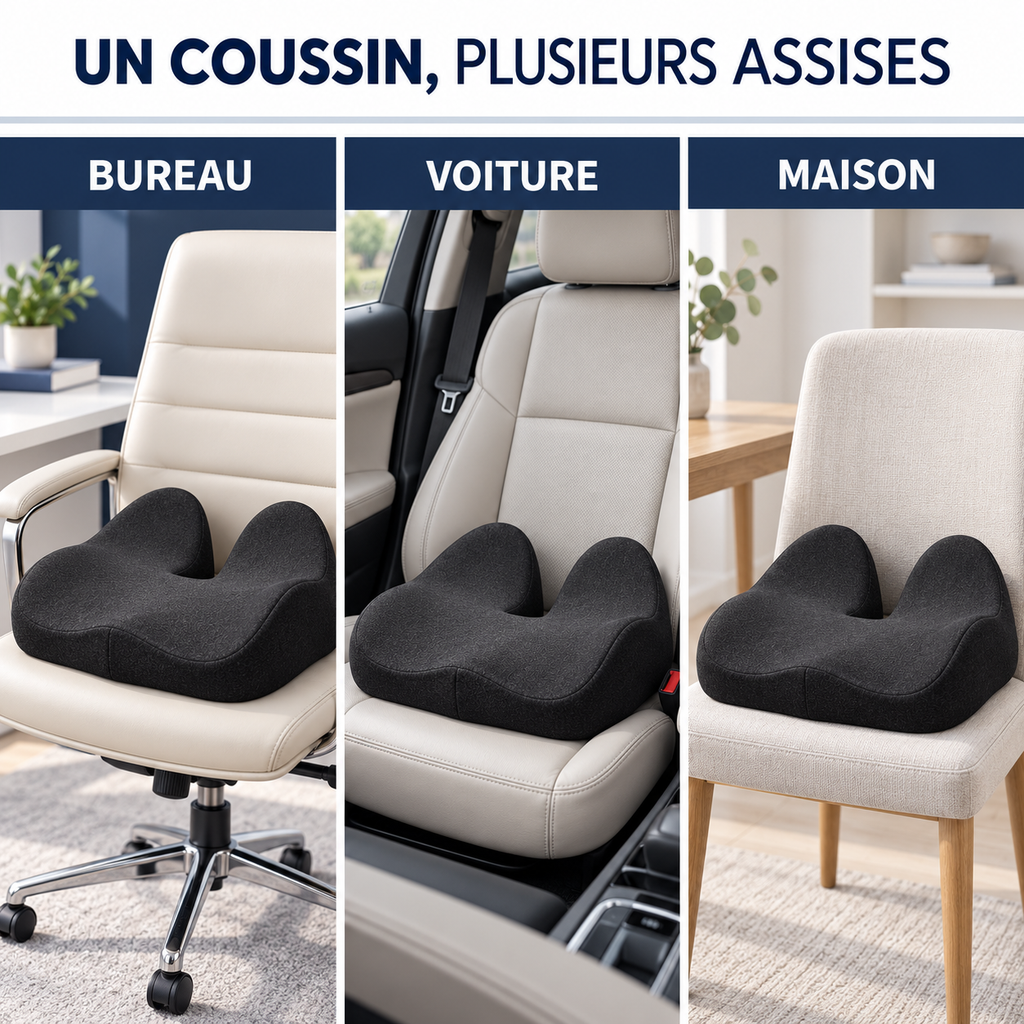 Coussin d'assise pour le bureau, la voiture et la maison