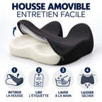 Coussin d'assise : housse amovible, lavage à la main en 4 étapes