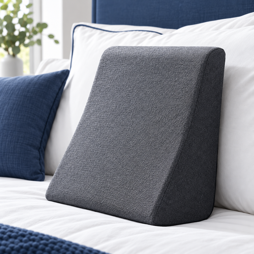 Coussin de dos ergonomique en mousse avec sangle
