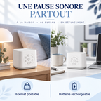 Machine à bruit blanc portable et rechargeable, à la maison ou au bureau