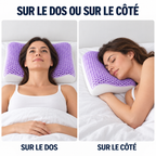 Oreiller grille TPE pour dormir sur le dos ou sur le côté